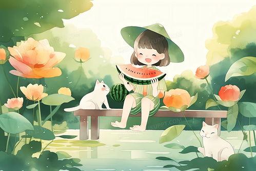 吃瓜女婴插画是谁,背后故事与创作灵感